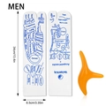 Men's meridian socks set with acupoint map and orange resin massage tool 34cm - Men's Socks (With Triangle Massager)