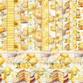 6x6 inch Lemon Delights scrapbook paper pad with 12 watercolor designs for DIY crafts - R2584 24 Sheets