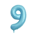 Blue 40-inch number 9 gradient foil balloon for birthday party and festive decoration - Number 9 / Blue