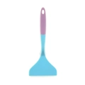 Purple and blue two-tone wide silicone spatula for cooking and flipping tamagoyaki - Standard / Blue