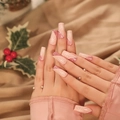 JP1899-Pink Snowflake Pink Glitter