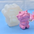 3D-Schaf Silikonform für DIY handgefertigte Kerzen und Dekorationen aus Harz - Schaf-Form (M-101)
