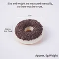 5cm artificial chocolate donut toy with peanut sprinkles for home decoration - Refrigerator Magnet Style / Coffee
