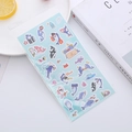 3D cartoon shark bubble stickers for kids featuring colorful ocean world sea life patterns - Dolphin Series
