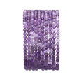 Faceted natural purple crystal beads strands with multi-layered design and reflective surface - 2-2.5mm/15 Inch / Faceted Amethyst