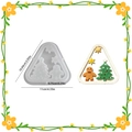 Christmas silicone mold set for resin DIY featuring tree and gingerbread man designs - Christmas Tree & Gingerbread Man Lid
