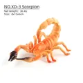 Realistisches Skorpion-Insektenmodell in Orange und Schwarz für Bildungszwecke - Skorpion