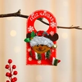 Christmas reindeer door hanger with Feliz Navidad text and festive bell ornaments - Elk Style