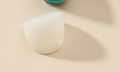 Minimalist cream white wide acrylic resin ring with a smooth polished finish - One Size / White (Solid)