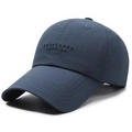 Dark grey quick-dry baseball cap with BOYFTREND CHERISH embroidery for large heads - One Size(Adjustable) / Navy Blue