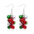 Feestelijke kerstoorbellen met kleurrijke rode, groene en zilveren metalen bellen - Bel Stijl (72) / Kleurrijk
