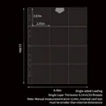 12-pocket transparent photo sleeve, 3x4 layout, 7.2x7.2cm single slot with dimension marks - Large A4 11 Holes 12-Pocket Pages 10 Sheets 103#
