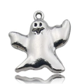 Silver ghost skeleton pendant made of alloy for DIY jewelry like necklaces or bracelets - 10881-Big Ghost