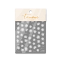 Thin 5D self-adhesive nail art stickers with delicate white flower patterns to-1810 - White Flower Style (to1810)