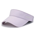 Visera deportiva ajustable color lila claro con letras blancas de SPORTS lateral - Ajustable / Morado