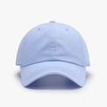 Classic light blue twill baseball cap with soft top and adjustable strap for men and women - Adjustable / Light Blue