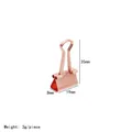 Lussuosa clip in metallo oro rosa da 19mm per organizzare articoli di cancelleria - 19mm (Oro Rosa)