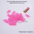 Rosafarbene, durchscheinende Harz-Gummibärchen-Perle für DIY, inklusive Detailansicht - 1.4cm Mittlere Hellrosa Geleebohne