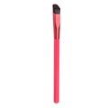 Pennello per sopracciglia angolato con manico rosa e setole nere per trucco occhi professionale - Manico Rosso Tubo Rosso-Setole Nere