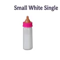 Kleine magische verschwindende Milchflasche für Rollenspiele mit rosa Kappe und weißer Milch - Klein / Einzeln / Weiß