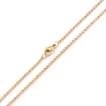 Collana a catena Rolo in acciaio inossidabile 304 dorato con chiusura a moschettone - Color Oro (KN80104-Z)