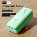 Portable mini bag sealer in green color with 3 heating modes and magnetic back design - 6th Gen Magnetic-Green
