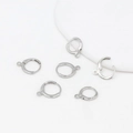 Silver plated lever back earring hoops for DIY jewelry making accessories set - Small (11.5mm) / Platinum Color
