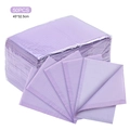 Pack 50 manteles de manicura impermeables morados de 45x32,5 cm para higiene de salón - 50 Piezas / Morado