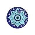 30mm lucky blue evil eye glass pendant with radiating patterns for DIY jewelry making - Style 13
