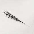 Detail shot of artificial black glitter berry stems with foam balls for Christmas decoration - Black Stem