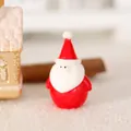 Miniature Santa Claus figurine in red and white resin for Christmas micro landscape - 3x3x5cm