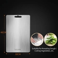 Extra large 46x30cm 304 stainless steel cutting board set with rolling pin and accessories - 46*30cm/Thickened/SUS304