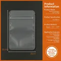 Διαφανή ματ σακούλα 26x38cm με κλείσιμο zip από PET+CPP για συσκευασία τροφίμων και σνακ - Ματ Επίπεδο Κάτω Μέρος-26x38cm / 100 Τεμάχια/Δέσμη