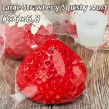 Large strawberry silicone mold for DIY soap and candles, size 6x6x6.8cm - O42 Extra Large Strawberry
