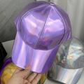 Détails de la casquette laser réfléchissante avec finition métallique dégradée - M (56-58cm) / Violet