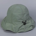 Breathable sage green sun hat with wide brim and adjustable drawstring closure - M (56-58cm) / Green