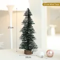 Miniatur 27cm beschneiter Weihnachtsbaum mit Schneeeffekt und Holzsockel - 27cm Pagodenbaum