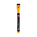 Erasable liquid chalk pen in orange and black with sponge cap for LED boards - Magnetic Cap Eraser Black Barrel / Orange
