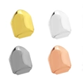 Grillz hip hop per dente singolo placcati oro, argento, grigio scuro e oro rosa - Set da 4 Pezzi / Set da 4 Colori