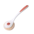 Spazzola da cucina con manico lungo bianco e impugnatura ergonomica rosa antiscivolo - Manico Lungo / Bianco