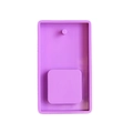 Purple rectangular silicone mold with square cavity for DIY landscape pendant tags - Rectangular (2)
