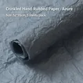 5-pack of azure blue pleated waterproof wrapping paper for floral bouquets, 52x55cm - 52*55cm (5 Sheets/Pack) / Azure