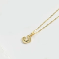 Minimalist gold necklace featuring a polished letter J pendant on a delicate chain - Letter J