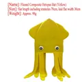 Grappige gele octopus feesthoed van pluche voor kinderkostuums en fotorekwisieten - Gele octopus