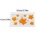 Silicone mold with various maple leaf shapes for DIY resin, soaps, and fondant crafts - Maple Leaf Sheet / White