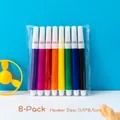 Set of 8 colorful mini markers for kids DIY painting, size 0.9x8.5cm in clear bag - Watercolor Pens (8 Colors Random)