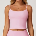 Conjunto de top de yoga rosa y leggings de cintura alta para fitness y entrenamiento - XL / Rosa Sakura