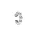 Minimalistische S925 sterling zilveren geometrische bal oorklem voor dames zonder gaatjes - 925 sterling zilver / Platina Zilver (Enkel Stuk)