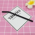 Creative black curved borosilicate glass straw on a minimalist pink aesthetic background - 8*200mm / Classic Black Bent
