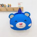 Klein blue cartoon bear EVA hard shell backpack for preschool children and toddlers - Blue
